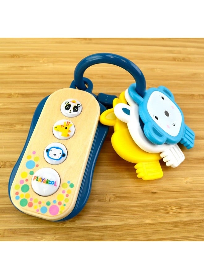 Playskool Little Wonders See-A-Key - Toy Keys - Fun Sounds and Lights - Giraffe, Monkey, Panda - Ages 6 Month+