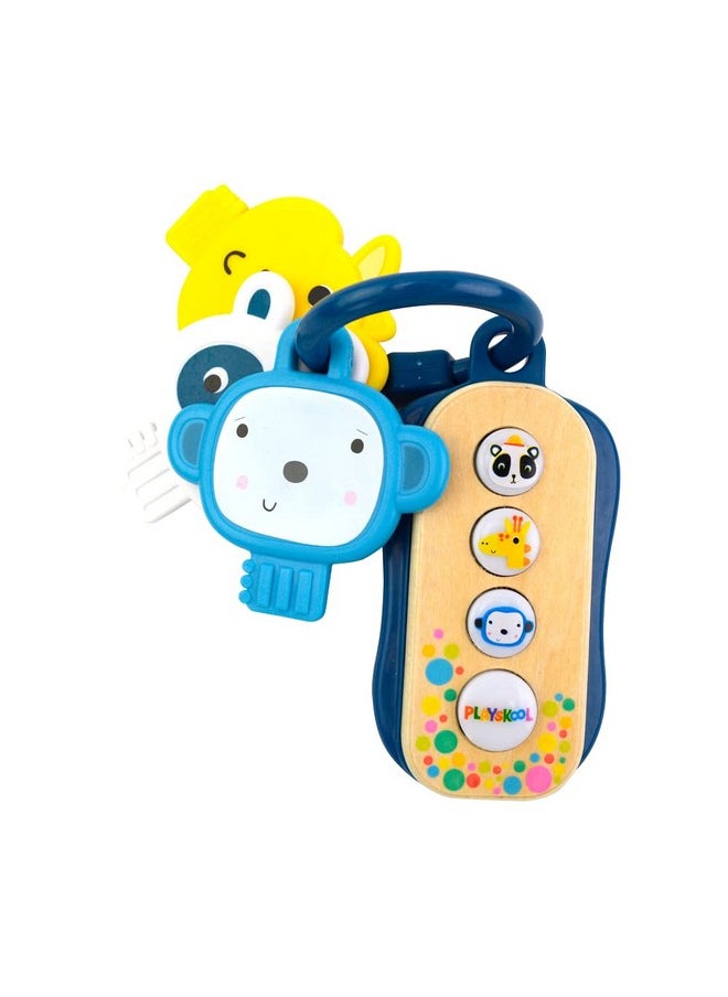 Playskool Little Wonders See-A-Key - Toy Keys - Fun Sounds and Lights - Giraffe, Monkey, Panda - Ages 6 Month+