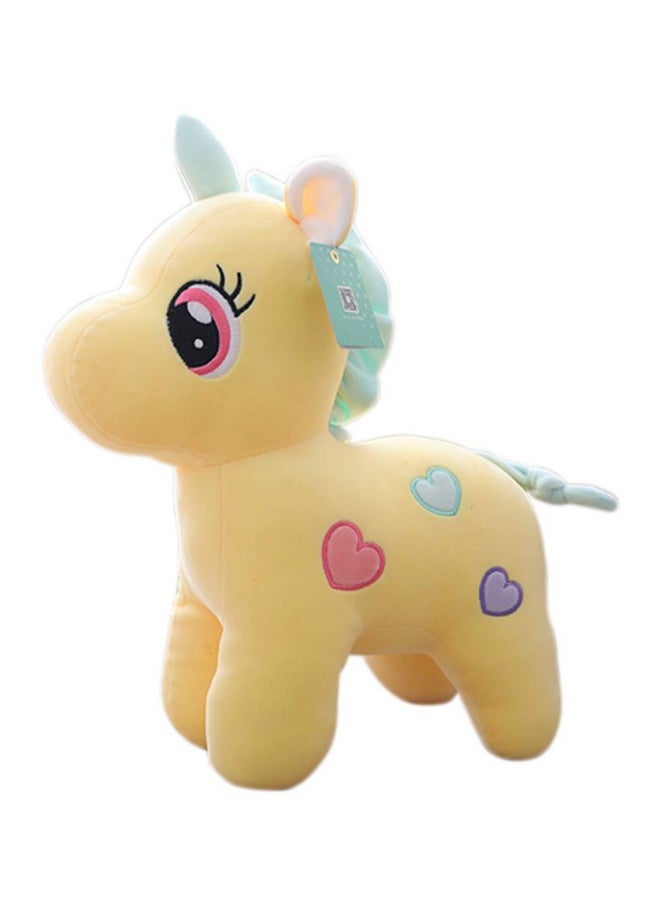 Tickles Super Soft Cute Unicorn Plush Animal Toy for Kids Boys & Girls (Color: Yellow Size: 35 cm)