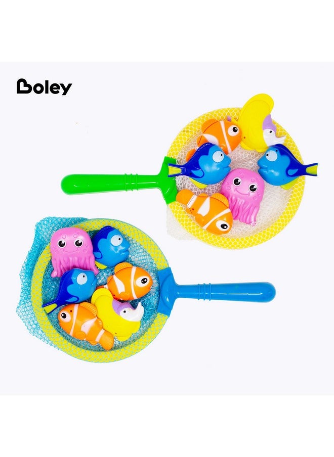 Boley Dive & Grab Fishing Game Set - 14 Pc Sinking Swimming Pool Toys for Kids - Water Games & Bath Toys for Toddlers