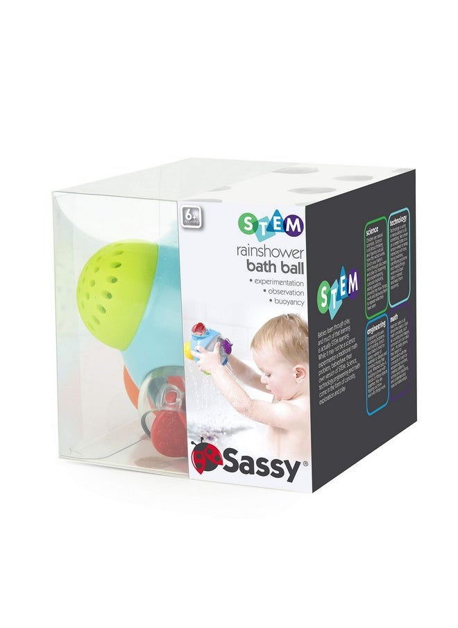 Sassy Rain Shower Bath Ball STEM Bath Toy, 6+ Months