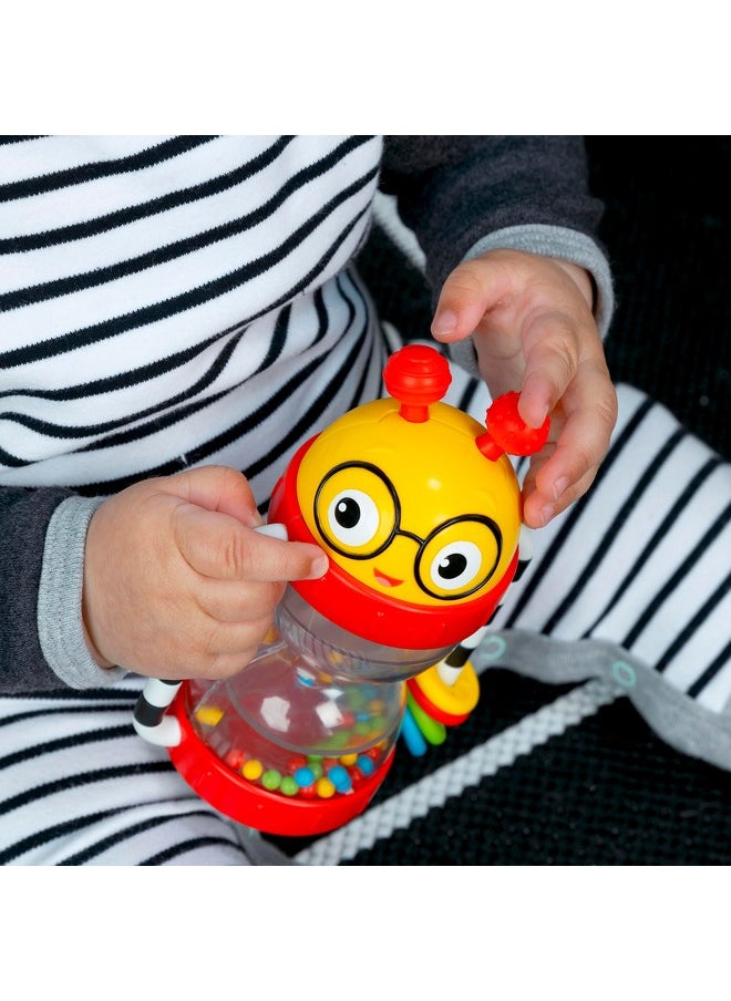Baby Einstein Cal’s Sensory Shake-up Developmental Activity Rattle Toy, BPA Free, for Infants Ages 3 Months and up