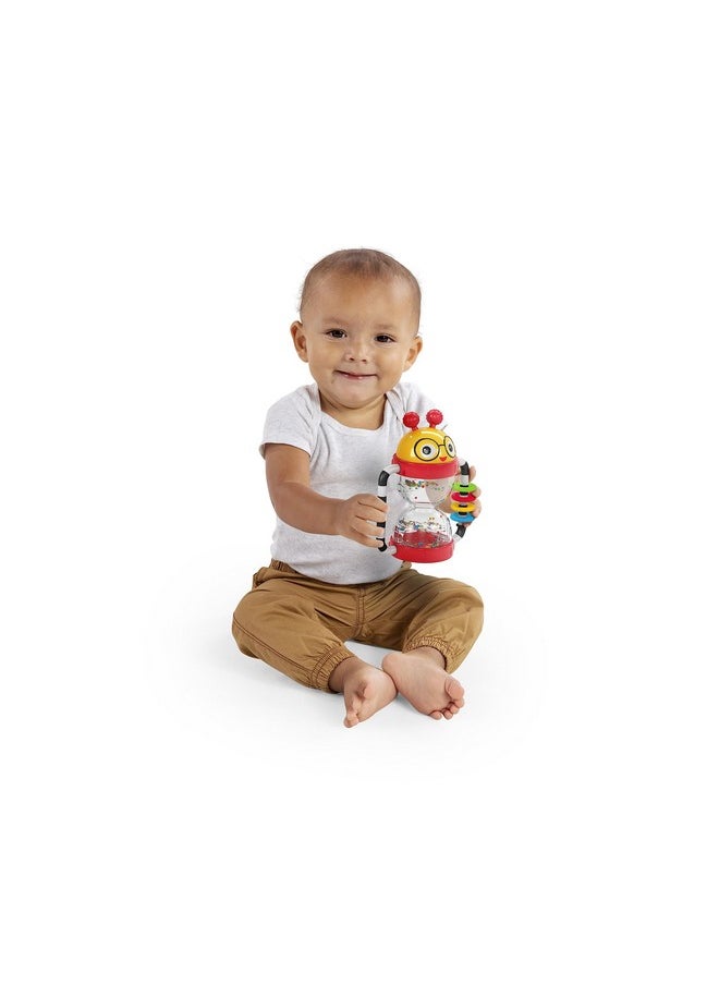 Baby Einstein Cal’s Sensory Shake-up Developmental Activity Rattle Toy, BPA Free, for Infants Ages 3 Months and up