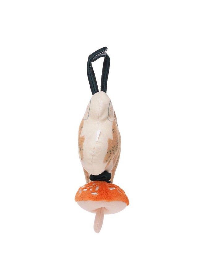 Manhattan Toy Button Bunny Brahm's Lullaby Pull Musical Toy with Baby Chime and Adjustable Fabric Loop for Carriers and Cribs