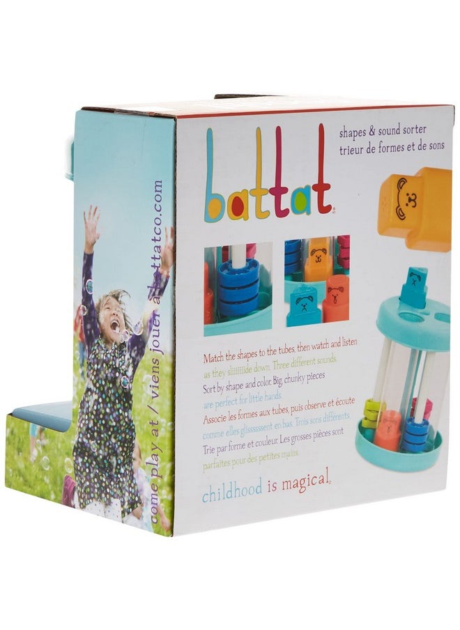 Battat - Shape Sorter - Colorful Sorting Toy - 3 Shapes & Sounds - Educational & Developmental Toy For Toddlers - 18 Months + - Shapes And Sound Sorter