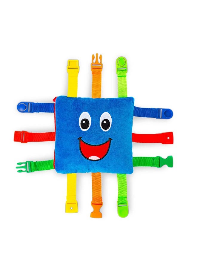 Buckle Toys - Boomer Square - Learning Activity Toddler Plane Travel Essential Toy - Develop Motor Skills and Problem Solving