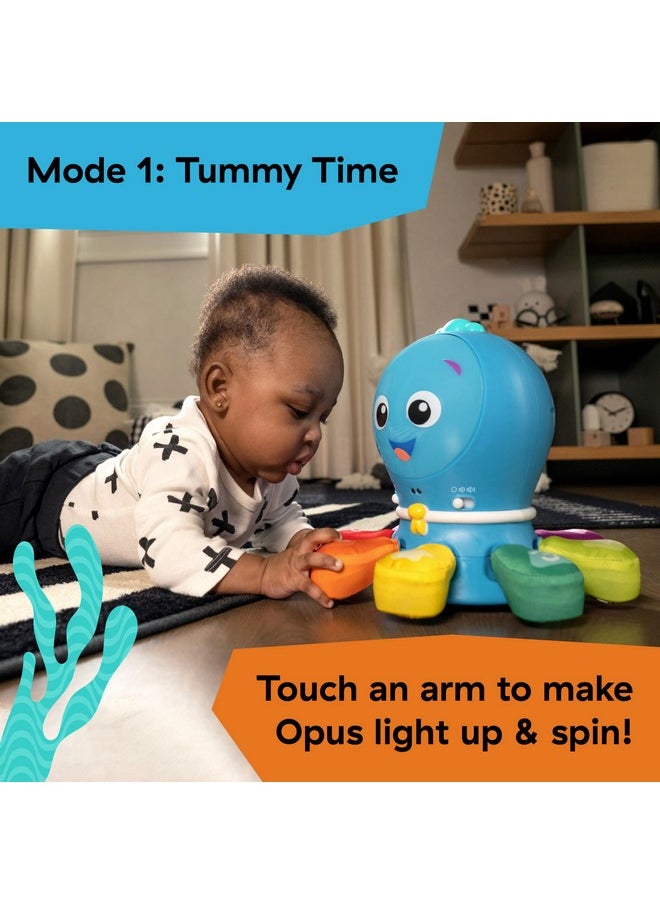 Baby Einstein Ocean Explorers Go Opus Go 4-in-1 Crawl & Chase Activity Learning Toy, Music and Lights, Ages 3 Months to 5 Years