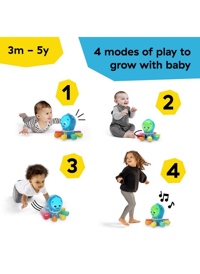 Baby Einstein Ocean Explorers Go Opus Go 4-in-1 Crawl & Chase Activity Learning Toy, Music and Lights, Ages 3 Months to 5 Years