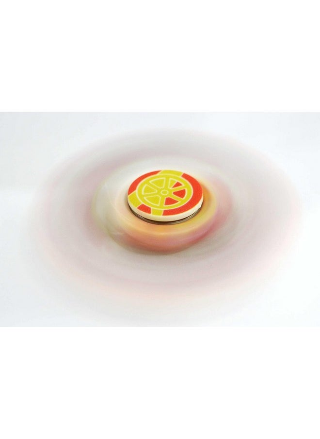 Premsons® Hand Spinner Desk Toy - High Speed Smooth Finger Spin Sensory Fidget Stress Relief Game Play for Kids & Adults - Birthday Party Gift - Combo - Football-A + Rainbow Splash Triangular Head