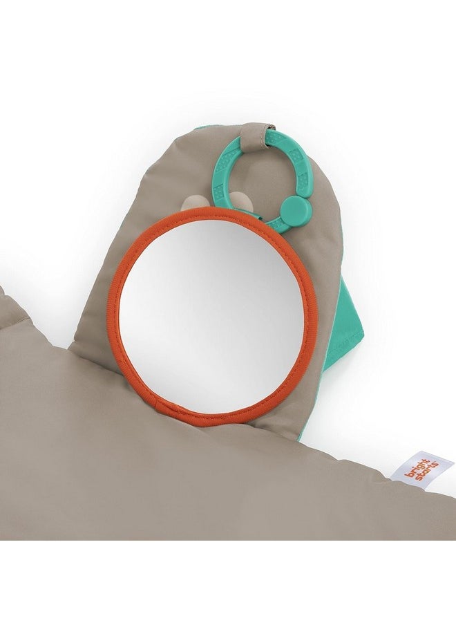 Bright Starts Tummy Time Prop & Play Baby Activity Mat with Support Pillow & Taggies - Sloth 36 x 32.5 in., Age Newborn+