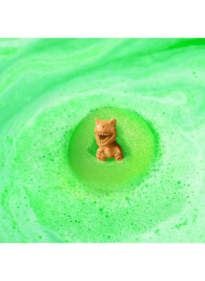 Large Dino Surprise Bath Bomb, 6 Surprise Dinosaur Toys to Collect in Total, One Per Bath Bomb, Children's Fizzing Toy, Birthday Gift for Boys & Girls, Stocking Filler Present