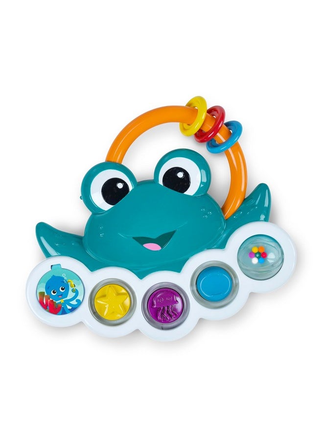 Baby Einstein Ocean Explorers Neptune’s Busy Bubbles Sensory Activity Toy, with Interactive Lights and Music, Ages 3+ Months