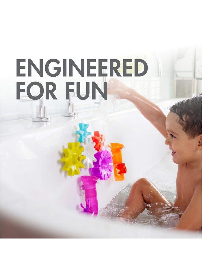 Boon Bundle Baby and Toddler Bath Toys - Includes Boon Pipes, Cogs, and Tubes Bathtub Toys - Toddler Sensory Toys - Multicolored - 13 Count - Ages 12 Months and Up