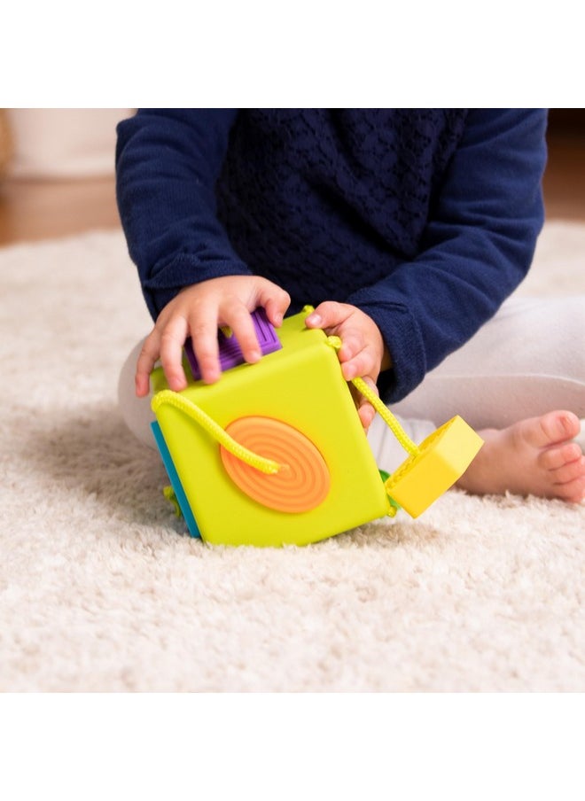 Fat Brain Toys OombeeCube - Travel-Friendly Shape-Sorter for Babies & Toddlers