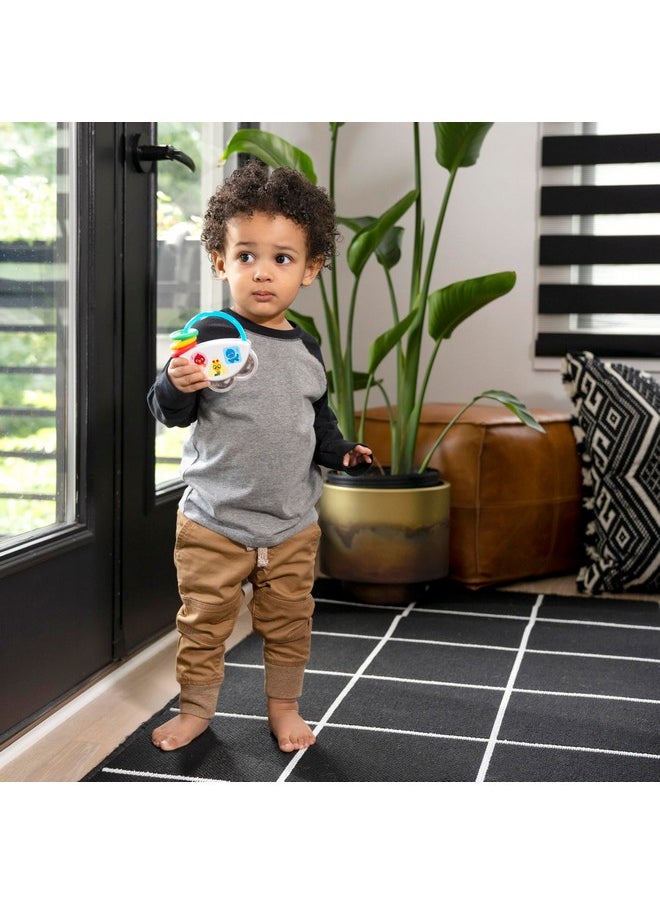 Baby Einstein Tiny Tambourine Musical Toy & Rattle, BPA Free, Take Along, Age 3 Months+
