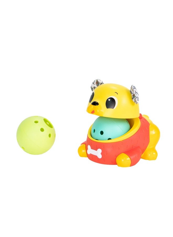 Lamaze Crawl & Chase Pug Ball Popper Toy - Includes Pug Ball Popper and 2 Baby Ball Toys - Baby Tummy Time and Crawling Toys - Baby Gifts for Ages 18 Months and Up