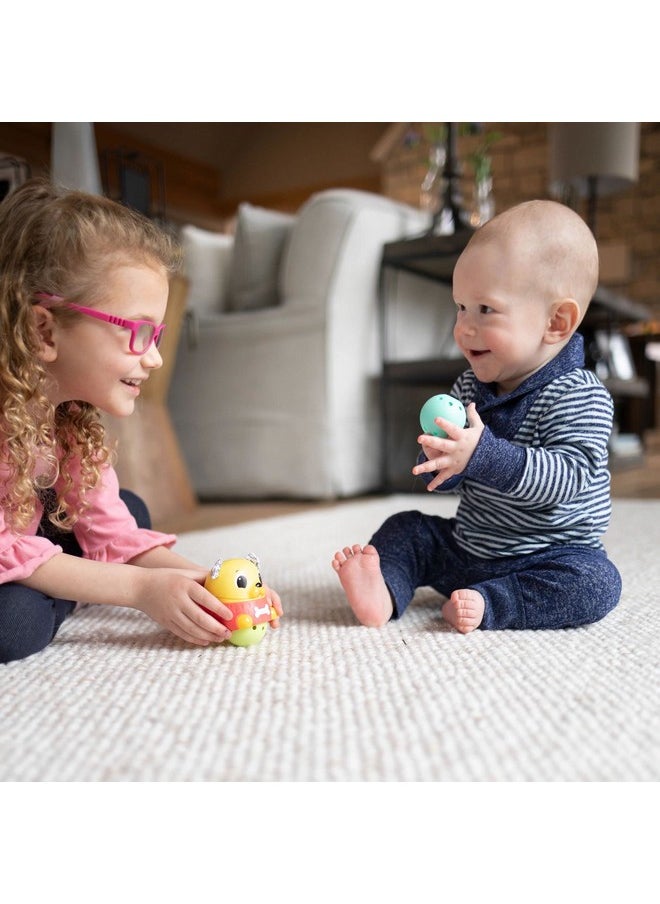 Lamaze Crawl & Chase Pug Ball Popper Toy - Includes Pug Ball Popper and 2 Baby Ball Toys - Baby Tummy Time and Crawling Toys - Baby Gifts for Ages 18 Months and Up