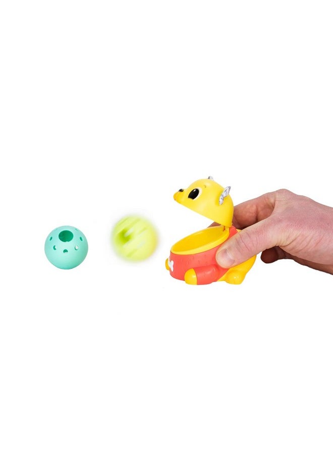 Lamaze Crawl & Chase Pug Ball Popper Toy - Includes Pug Ball Popper and 2 Baby Ball Toys - Baby Tummy Time and Crawling Toys - Baby Gifts for Ages 18 Months and Up