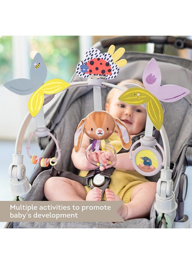 Taf Toys Baby Activity Arch, Stroller and Car Seat Toy Attachment with Rattling Beads Maze and Double-Sided Spinning Mirror, Ideal for Baby’s Fine Motor Skills Development, 0-12 Months