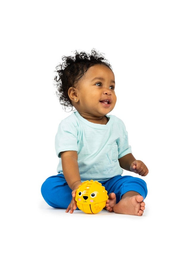 Bright Starts Giggables Roll & Chase Pals Crawling Toy, Lion & Elephant, Unisex, Infant to Toddler, 2-Pack
