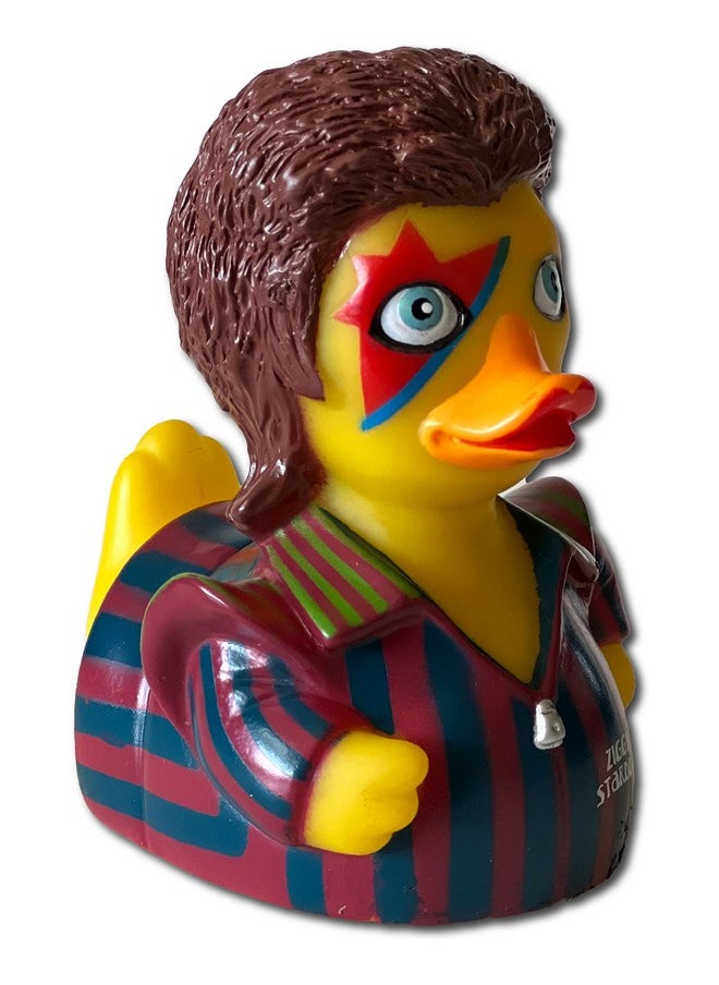 CelebriDucks - Ziggy Starduck - Floating Rubber Ducks - Collectible Bath Toy Gift for Kids & Adults of All Ages