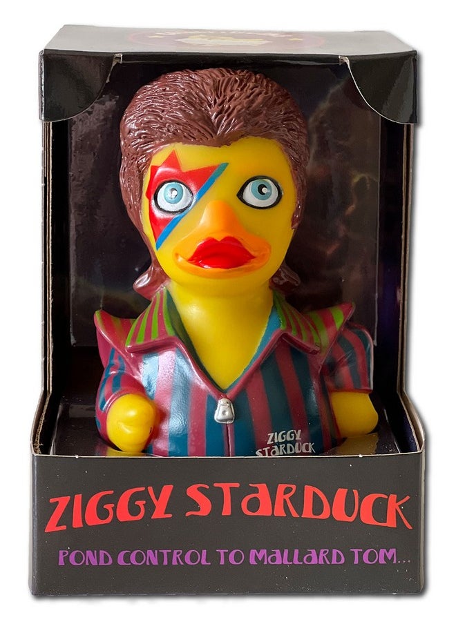CelebriDucks - Ziggy Starduck - Floating Rubber Ducks - Collectible Bath Toy Gift for Kids & Adults of All Ages