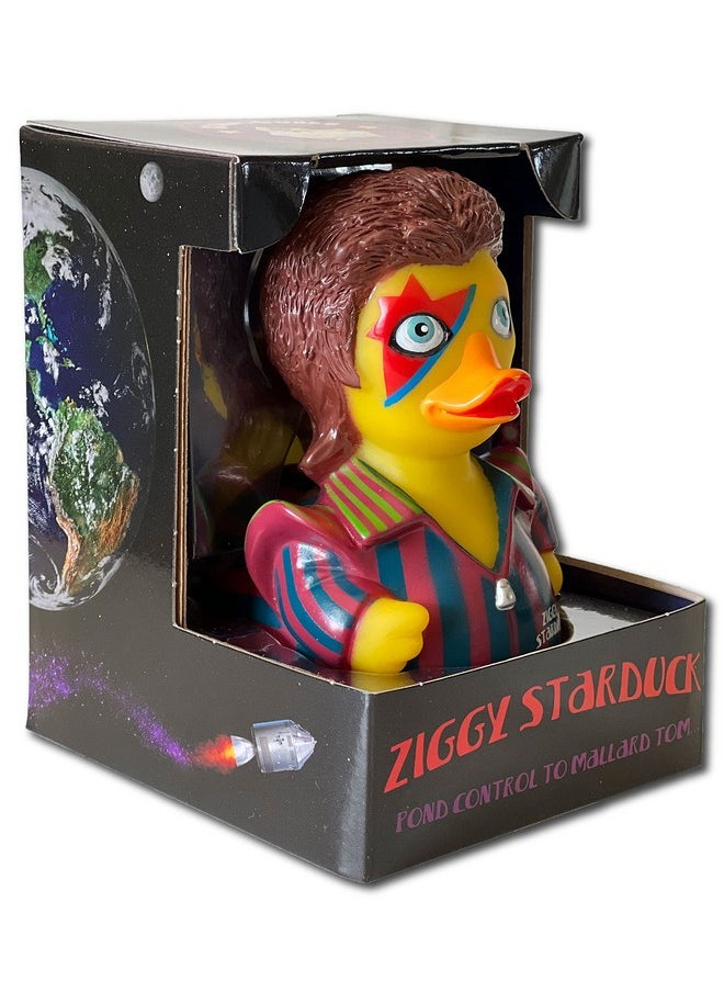 CelebriDucks - Ziggy Starduck - Floating Rubber Ducks - Collectible Bath Toy Gift for Kids & Adults of All Ages