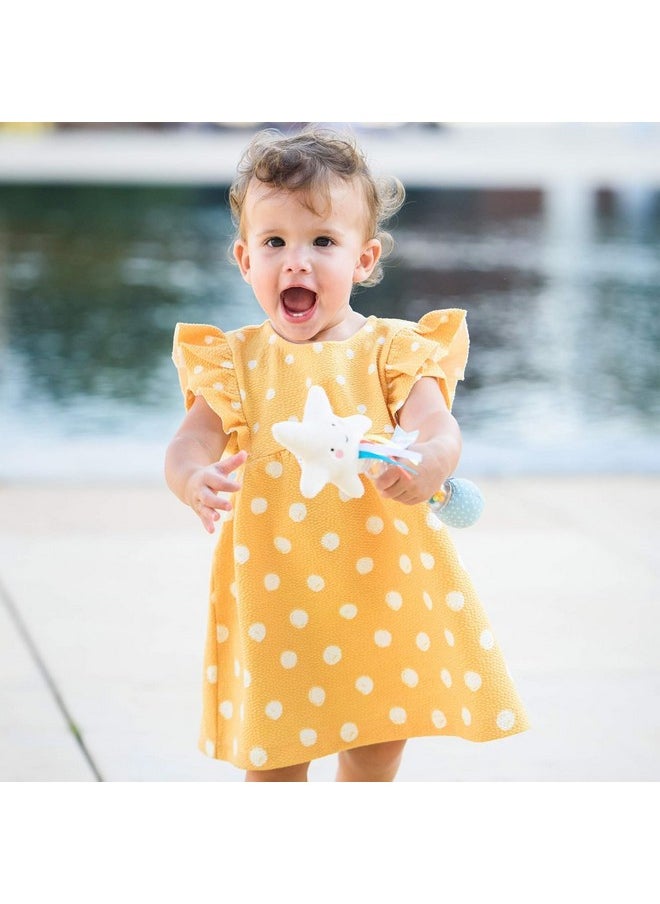 Taf Toys Star Rainstick Rattle, Musical Shake & Rattle Rainmaker Toy, Musical Instrument for Babies and Toddlers for Sensory and Motor Skills Development