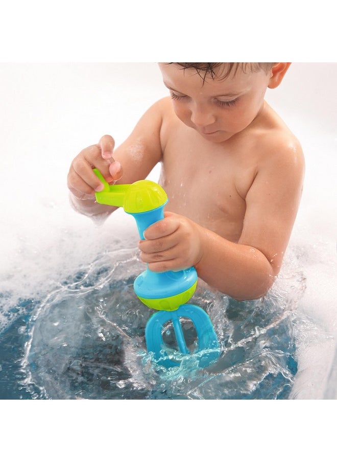 HABA Toddler Bath Toys: Bubble Bath Kids Whisk - for Kids' Sensory Play, Motor Skills, and Bath Time Fun, Blue