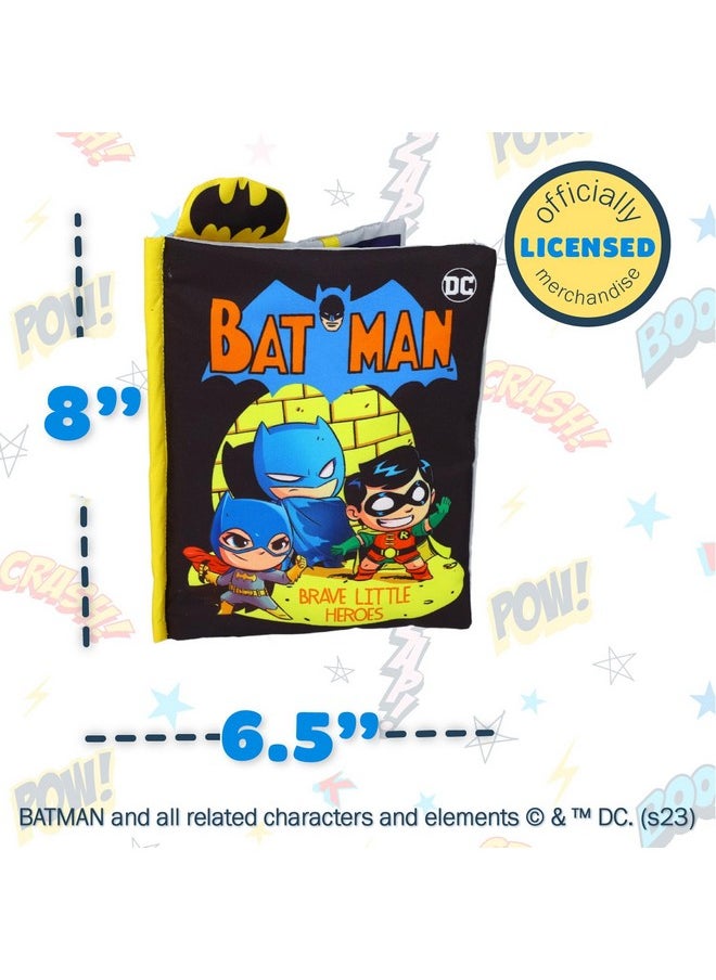 My First Comic Soft Book - Kids Preferred DC Comics The Batman Brave Little Heros Baby Crinkle Soft Sensory Book with Soft Fabric for Babies, 6.25x9 Inch
