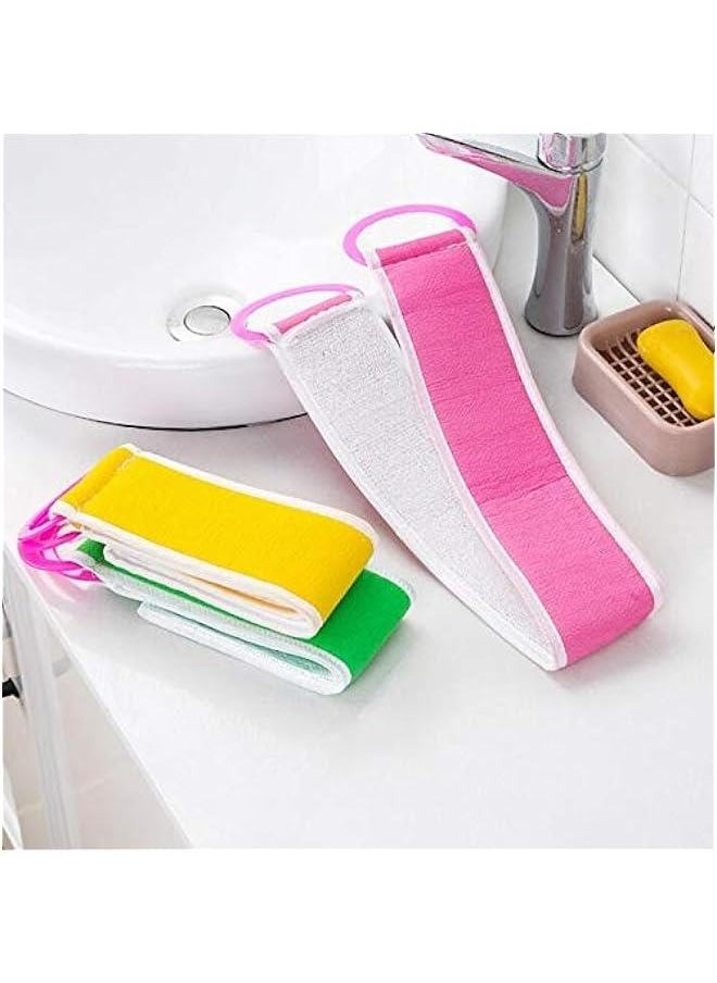 3PCS Back Strip Bath Towel Thickened Double Sided Back Rub Mud Strip Strong Non-Rubbing Bath Towel