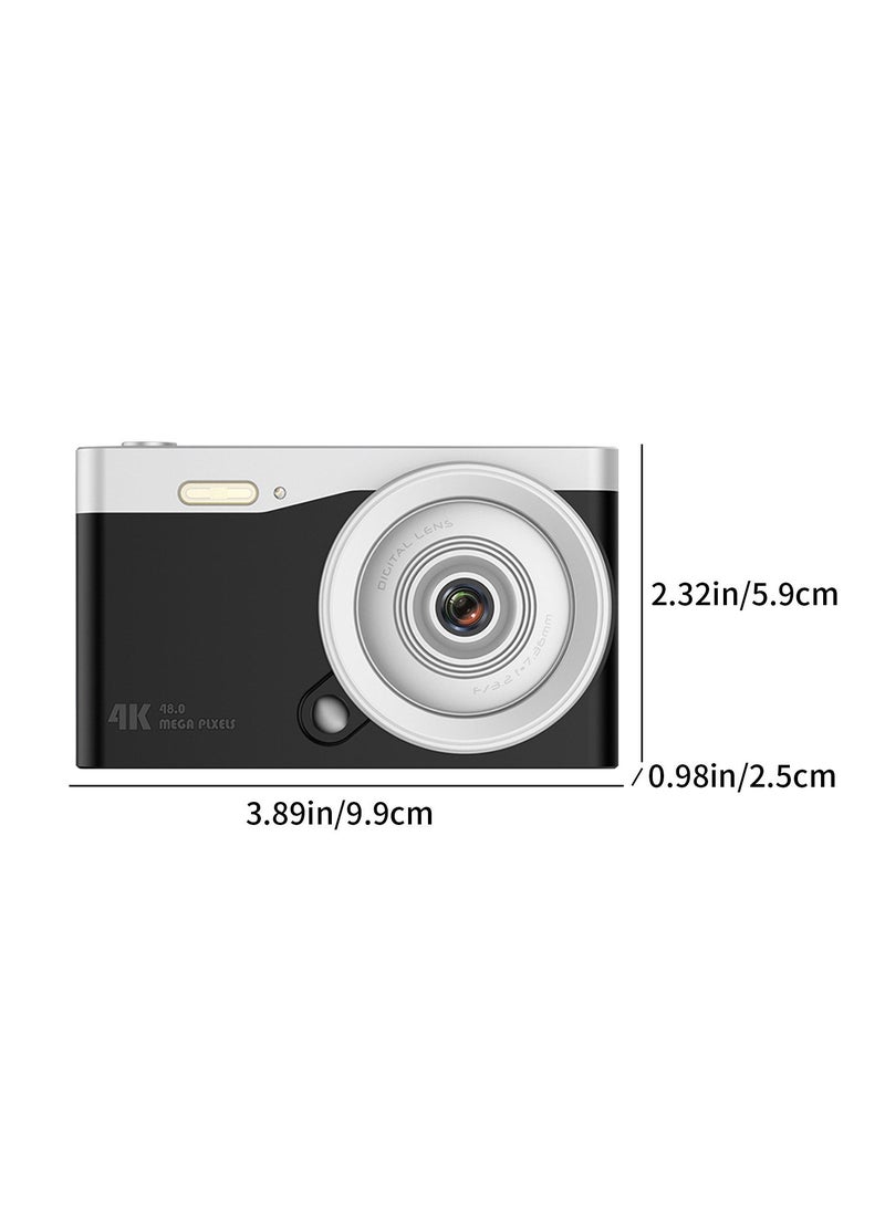 2.8-inch display, 16x zoom, 4K recording mini camera