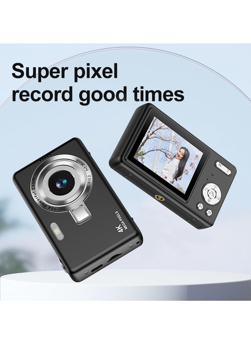 Instant Camera - Desert-Proof Design, 48MP, 16x Zoom, Retro Travel Vlog Camera for TikTok and Instagram
