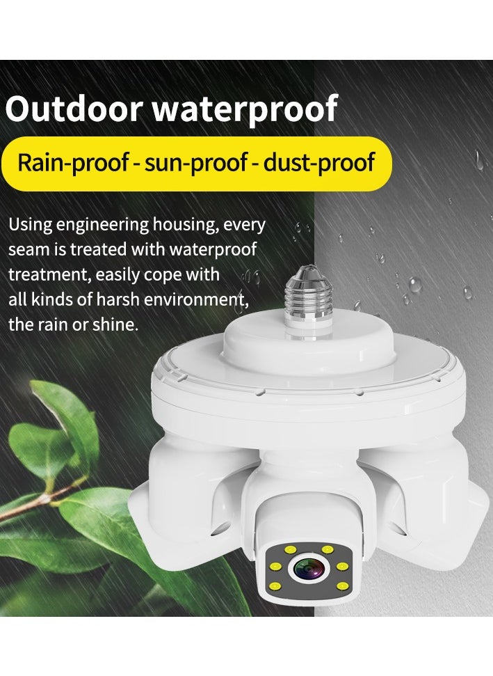 4G Security Camera with 3 Channel Camera, 360° View, No Blind Spots, SD/Cloud Storage, AI/Motion Detection(Built-in 4g Card).