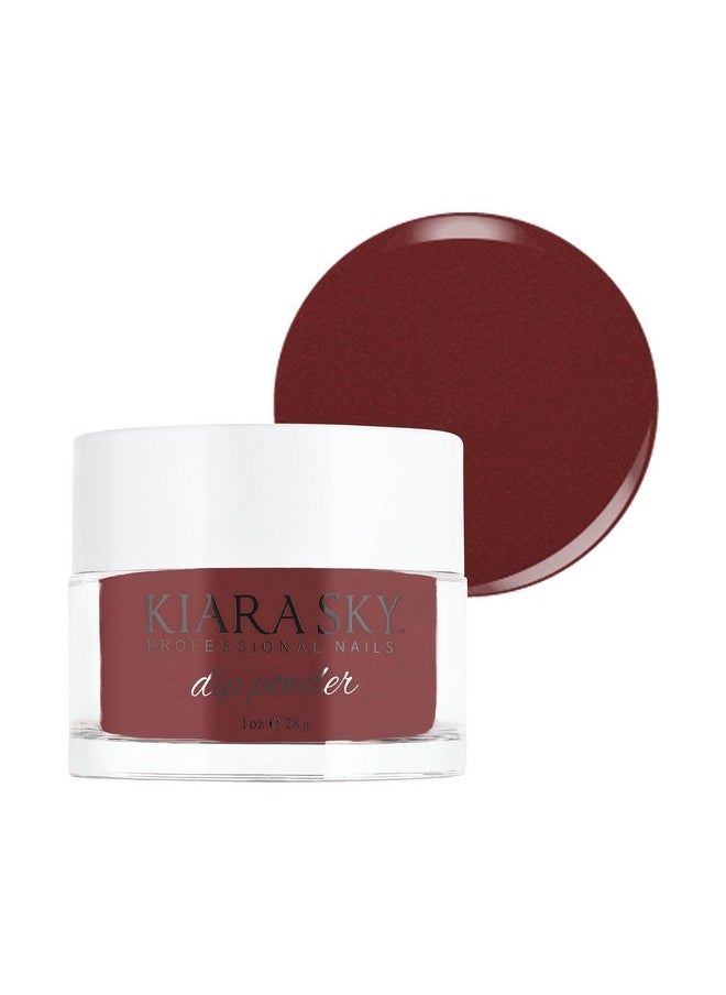 Kiara Sky Long Lasting Nail Dip Powder Red Tones 1 oz, Rustic Yet Refined Shimmer