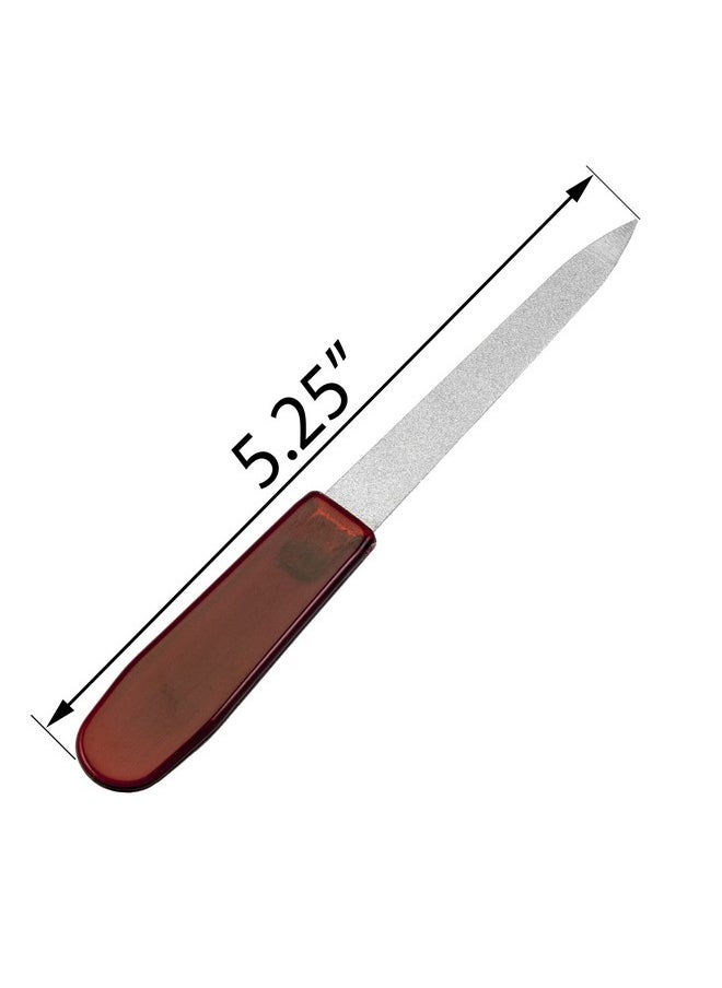 REFINE Sapphire File, Metal Nail File for Manicure Pedicure, 3 Count