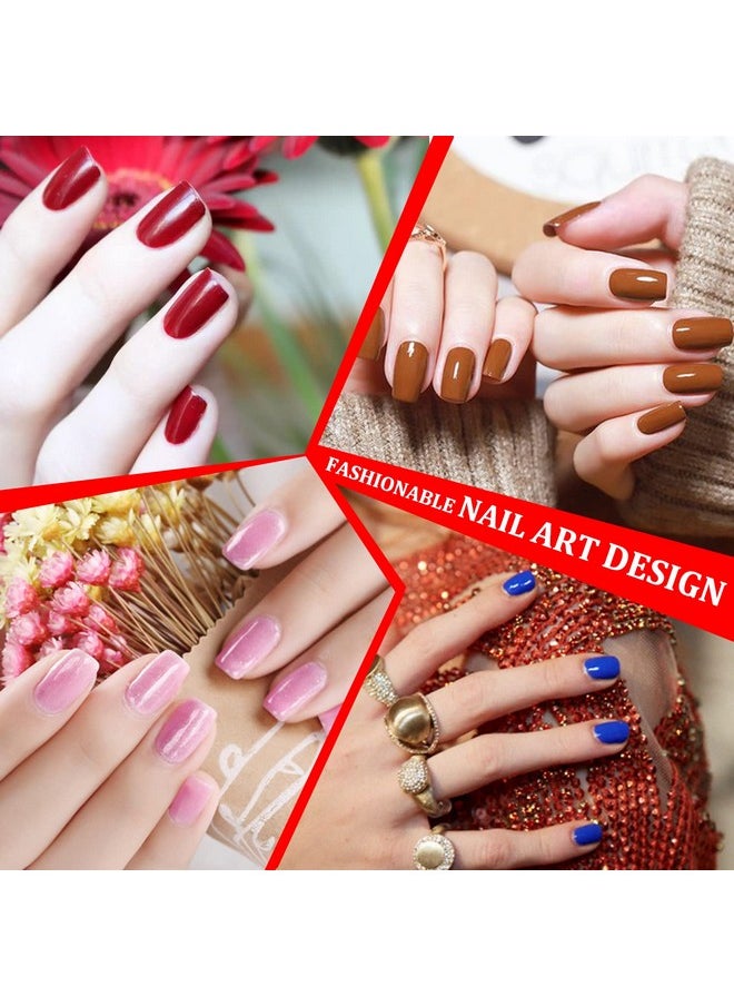 DANNEASY 16 Sheets Full Nail Wraps Bright Solid Color Nail Polish Strips Gel Nail Strips Self Adhesive Nail Polish Stickers for Women Manicure Sticker for Nail Art with Nail File, Cuticle Stick