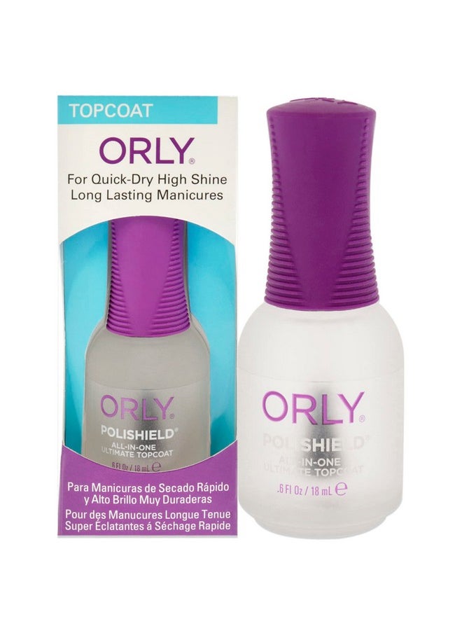 Polishield All-in-One Ultimate Top Coat by Orly for Women - 0.6 oz Top Coat