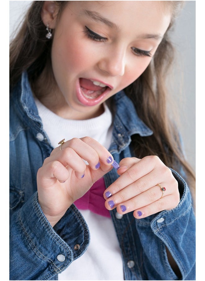 MISS NELLA SWEET LITTLE PACK, Nail Polish Set-Easy Pell off And Water Based Formula, 3 Colors of Nail Glitter set- Cheeky Bunny, Pink A Boo & Little Poppet, Perfect Kids Nail Polish