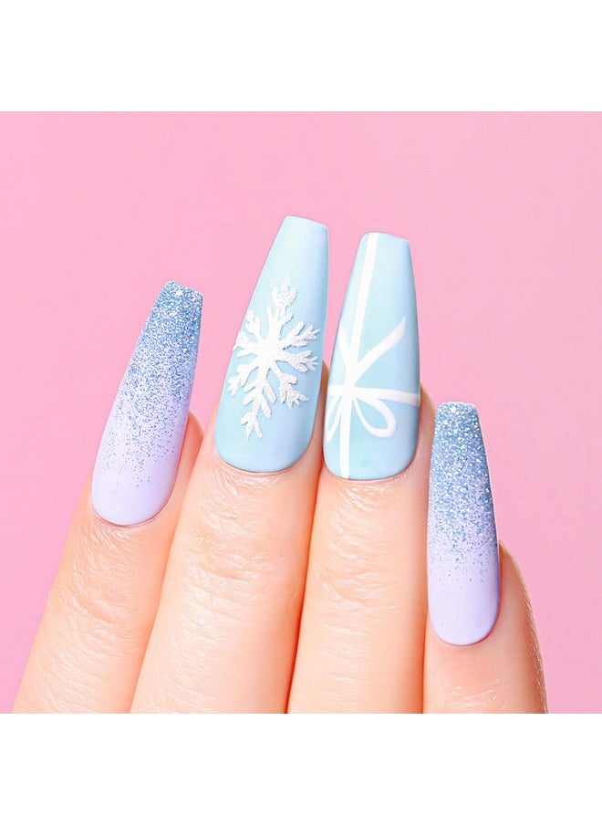 AIMEILI Soak Off Blue Gel Nail Polish Christmas Nail Color Set Of 6pcs X 10ml - Kit Set 32