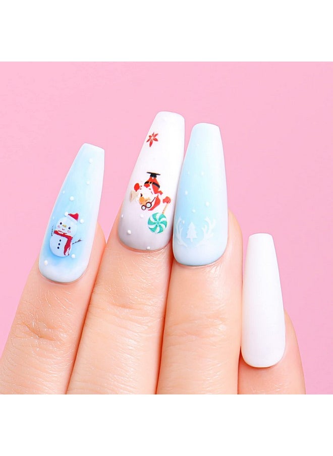 AIMEILI Soak Off Blue Gel Nail Polish Christmas Nail Color Set Of 6pcs X 10ml - Kit Set 32