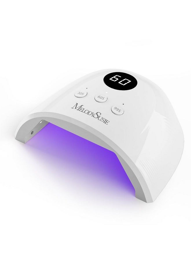 MelodySusie UV Nail Lamp, Plus30F UV Light for Gel Nails LED Nail Dryer with 3 Timer, Smart Sensor, LCD Display Fast Curing Gel Nail Polish Nail Art Tools Manicure Accessories-White