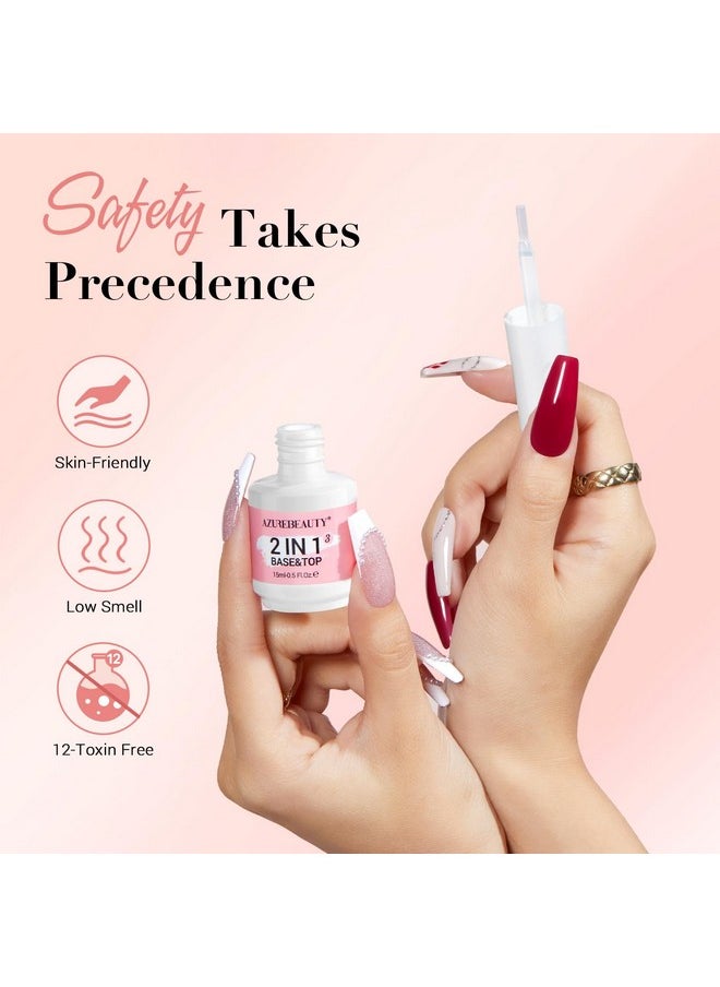 AZUREBEAUTY Dip Powder Liquid Set 15ml/0.5oz Nail Repair Cuticle Oil Dip Powder Base Top Coat with Activator, Bond, Cuticle Care for Dipping Powder Nail Kit, No Need Nail Lamp