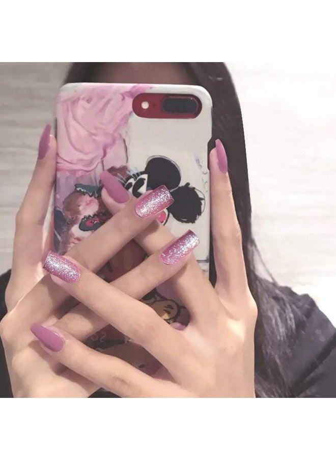 Mother's Day Gifts 8 Sheets Elegant Nail Polish Stickers & 3 Pieces Nail File,Self-Adhesive Nail Art Decals Strips Manicure Kits Nail Art Designs for Women Girls(Pure Colors)