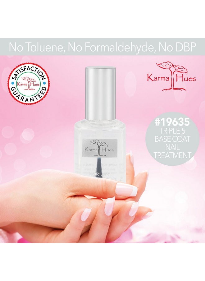 karma organic Triple 5 Base Coat; Non-Toxic Nail Treatment Vegan Cruelty-Free