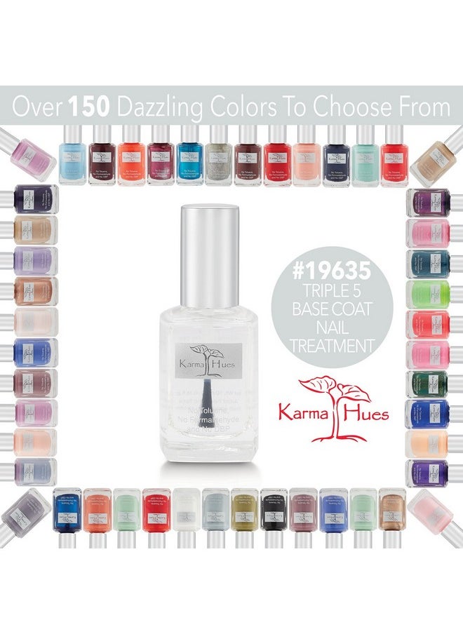 karma organic Triple 5 Base Coat; Non-Toxic Nail Treatment Vegan Cruelty-Free