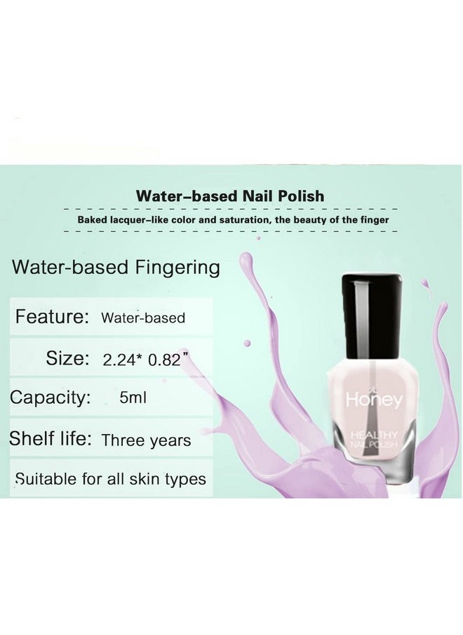 Tophany Non Toxic Nail Polish Set, Easy Peel Off Fast Dry Nail Polish Set for Pack, Eco Friendly & Organic Water Based Nail Polish for Women,Teens,Kids (12 Bottles)