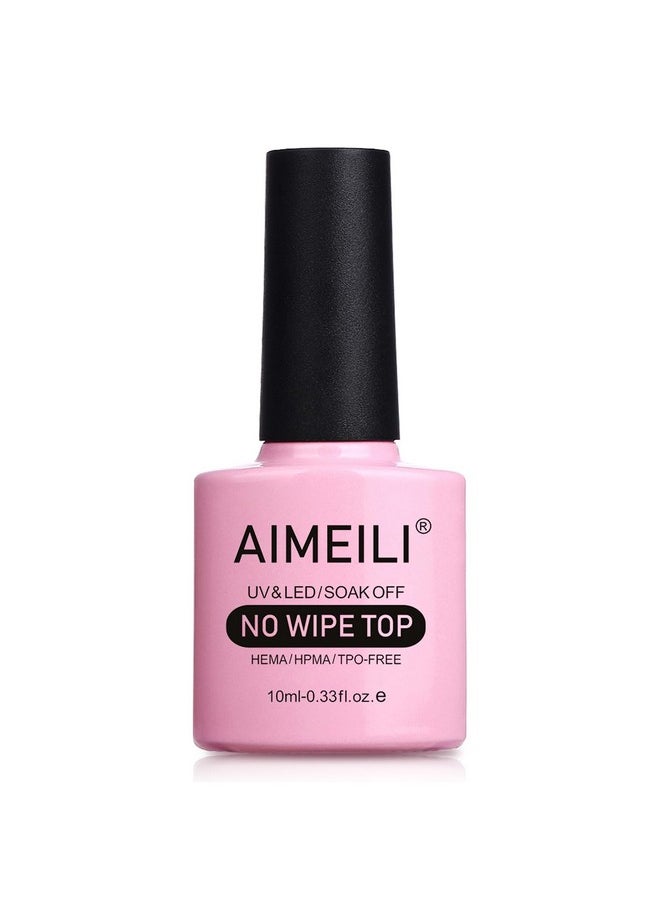 AIMEILI No Wipe Top Coat Soak Off U V LED Gel Nail Polish