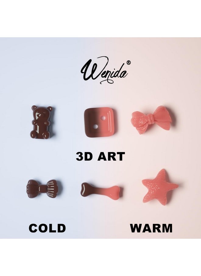 Solid Builder Nail Gel Wenida Temperature Changing Color Coffee Changing Red 15ml Nail Extension Gel Non Stick Hand Sculpture Gel Nail Carving Gel Nail Strengthen Gel for Home DIY Nail Manicure Art