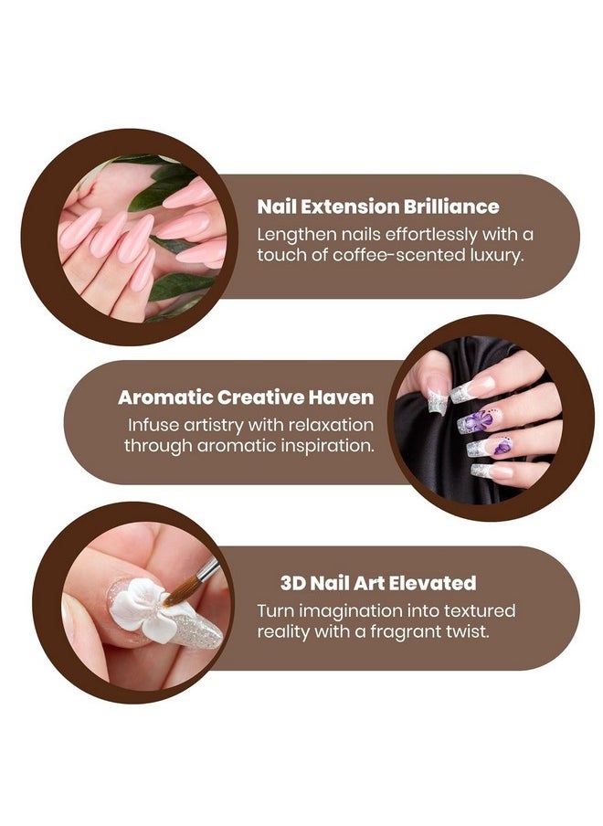 Mia Secret COFFEE SCENTED Liquid Monomer - Alternate Acrylic Nail Liquid for Acrylic Powder - EMA monomer - Scented Nail Monomer liquid - ema monomer acrylic nail liquid (8 oz.)